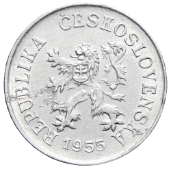 5 haléř 1955