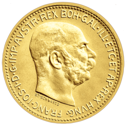 20 koruna 1915 (6,77 g./Zlato 900/1000)