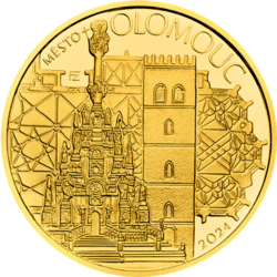 Zlata mince Olomouc PROOF, 5000 Kč.