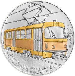 Tramvaj ČKD Tatra T3 B.K, 500 Kč.