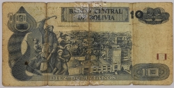 Bolivia - 10 Bolivianos 1986