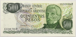 Argentina - 500 Pesos 1977-1982