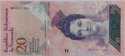 Venezuela - 20 Bolivares 2013