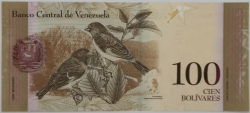 Venezuela - 100 Bolivares 2015