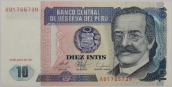 Peru - 10 Intis 1987