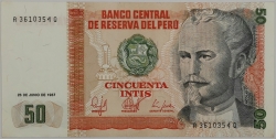 Peru - 50 Intis 1987