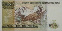 Peru - 500 Intis 1987