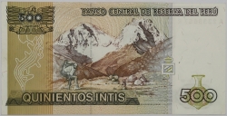 Peru - 500 Intis 1987