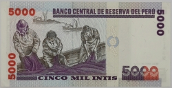 Peru - 5000 Intis 1988