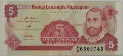 Nicaragua - 5 Centavos 1991