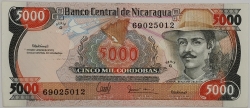 Nicaragua - 5000 Cordobas 1985