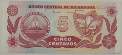 Nicaragua - 5 Centavos 1991