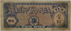 Jižní Korea - 10 Hwan 1953