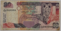 Srí-Lanka / Ceylon - 20 Rupees 2001