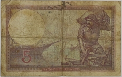 France - 5 Francs 1924