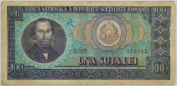 Romania - 100 Lei 1966