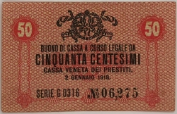 Italy - 50 Centesimi 1918