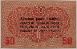 Italy - 50 Centesimi 1918