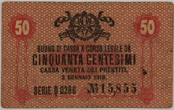 Italy - 50 Centesimi 1918