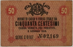 Italy - 50 Centesimi 1918