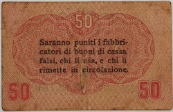 Italy - 50 Centesimi 1918