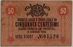 Italy - 50 Centesimi 1918 