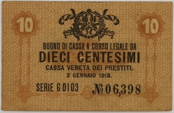 Italy - 10 Centesimi 1918