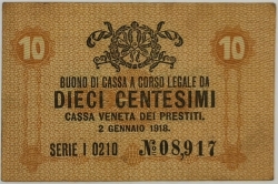 Italy - 10 Centesimi 1918