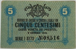 Italy - 5 Centesimi 1918