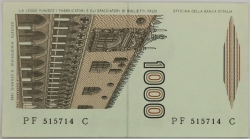 Italy - 1000 Lire 1982 