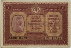 Italy - 1 Lira 1918 