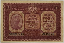 Italy - 1 Lira 1918 