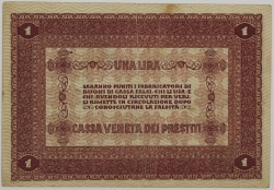 Italy - 1 Lira 1918 