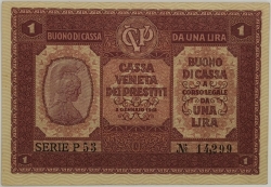 Italy - 1 Lira 1918  