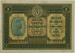 Italy - 2 Lire 1918  