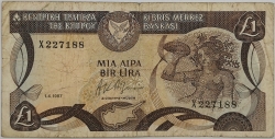 Cyprus - 1 Pound 1987