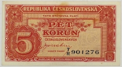 5 Kčs 1945