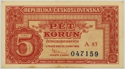 5 Kčs 1949