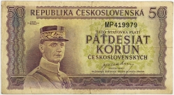 50 Kčs 1945