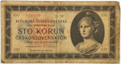 100 Kčs 1945