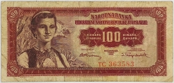 Yugoslavia - 100 Dinara 1955