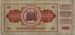 Yugoslavia - 100 Dinara 1978