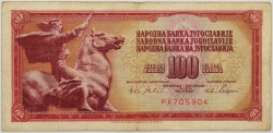 Yugoslavia - 100 Dinara 1965 