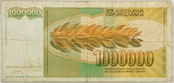 Yugoslavia - 1000000 Dinara 1989