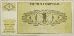 Slovenia - 1 Tolar 1990