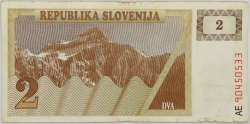 Slovenia - 2 Tolarja 1990 