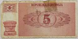 Slovenia - 5 Tolarja 1990