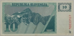 Slovenia - 10 Tolarja 1990 