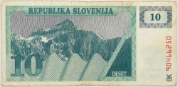 Slovenia - 10 Tolarja 1990