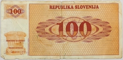 Slovenia - 100 Tolarja 1990